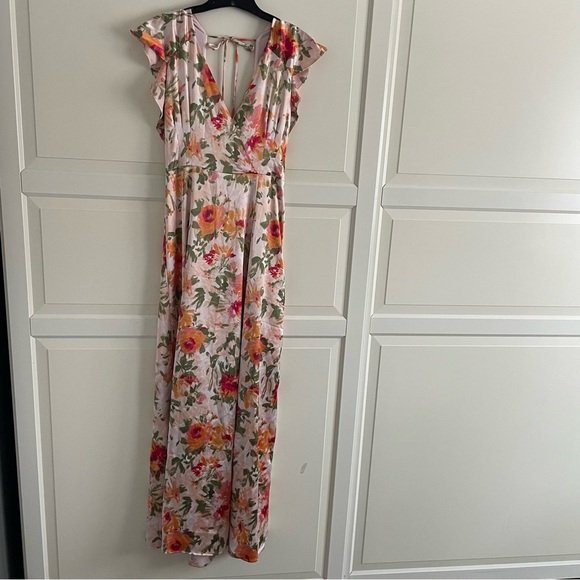 Hutch x Anthropologie Ella white floral print open back maxi dress 20406 - Picture 3 of 13
